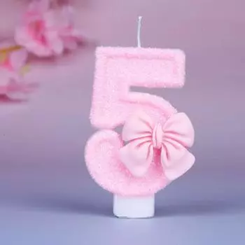 Creative digital candles new girl pink bow birthday candles For birthday parties party candels candle decor birthday candle
