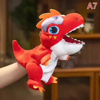 Creative Dinosaur Hand Puppet Plush Toys Kindergarten Performance Hand Control Glovestriceratops Tyrannosaurus Plush Dolls