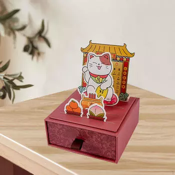 Creative DIY Calendar Chinese Year Reusable Art Practical Desk for Party