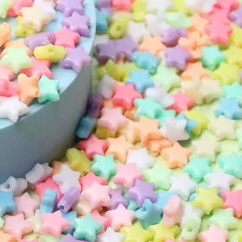 Creative Fashion Five-pointed Star Beads Creamy Jewelry Accessories Macaron Color Handmade Materials 800pcs Bracelet Necklace DIY 800pcs разноцветный