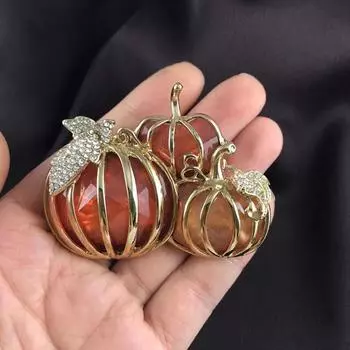 Creative Festival Fashion Jewelry Halloween Suit Brooch Corsage Pin Women Brooch Pumpkin Lapel Pins C