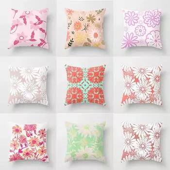 Креативный цветочный узор наволочка для украшения автомобиля офис гостиная дома наволочка 40x40cm