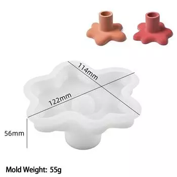 Creative Flowing Water Drops Candle Holder Silicone Mold Crystal Gypsum Resin Molds DIY Water Flow Candlestick Mould Home Decor