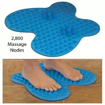 Creative Foot Massage Mat 2800 Points Acupressure Shiatsu Blanket Finger-pressing Board Household зелёный