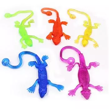 Creative Gift Children Retractable Novelty Toy Viscous Lizard Gag Toy Gadgets разноцветный