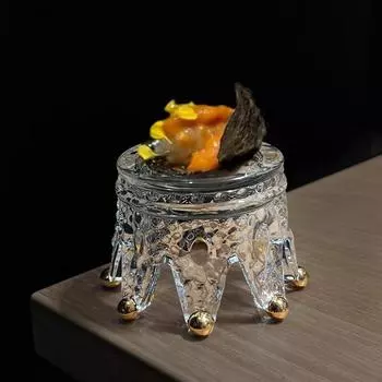 Creative Glass Tableware French Molecular Cuisine Display Plate Sushi Plate Dessert Plates Restaurant Specialty Tableware
