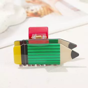 Creative Hairpin Hair Claw Girls Large Pencil Hair Clip Fun Back Head Hair Clip Shark Clip Girls Fashion Hair Accessories