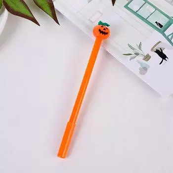 Creative Halloween Pumpkin Head Gel Pen - Fun Student Stationery & Office Writing Tool 0.5mm