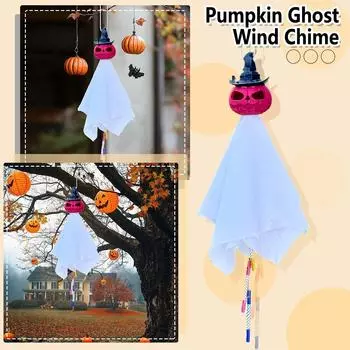Creative Halloween Pumpkin Wind Chime Pendant One Size