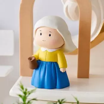 Творческий домашний декор, миниатюрная кукольная фигурка из смолы, большой художественный стол, настольный декор, садовые украшения из смолы, аксессуары, детские подарки