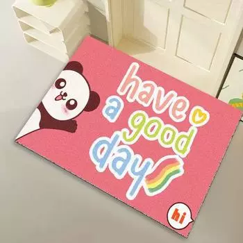 Creative Interesting Cat Dog Animal Entry Door Mat Can Be Cut Foot Mat Creative Entrance Door Non-slip Mat 40 * 60cm silk ring