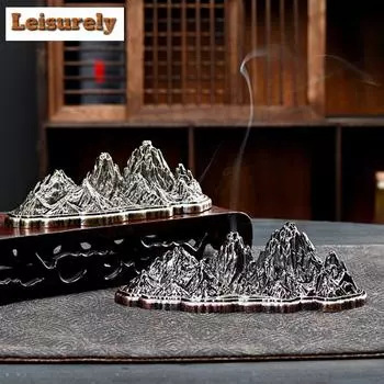 Creative Landscape Small Alloy Line Incense Stove Sandalwood Agarwood Furnacezen Censer Burner Holder Tea Ceremony Accessories