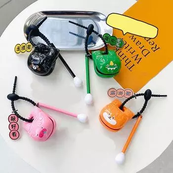 Creative Little Animal Toy Key Chain Cartoon Capybara Panda Car Decoration Keyring Girls Style 4