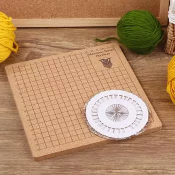 Творческая доска для макраме, ручная работа, вязание, сетка, пробковая доска, самодельная шерстяная пряжа, плетеная веревка, фиксированный инструмент, вязаная доска