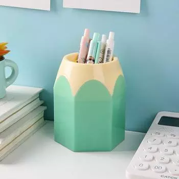 Creative Makeup Brush Shelf Kawaii Flower Vase Pot Pen Container Cute Pen Holder School Office A