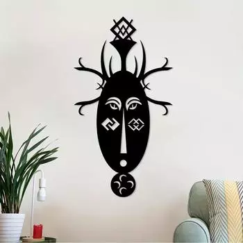 Creative Masks Iron Indoor Outdoor Crafts, Indoor Decoration, Great for Living Room Bedroom,Outdoor Wall Decoration