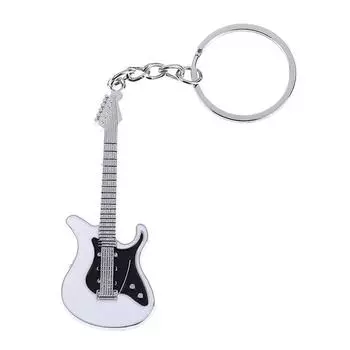Creative Metal Electric Guitar Mini Keychain Key Chain Key Ring Gifts
