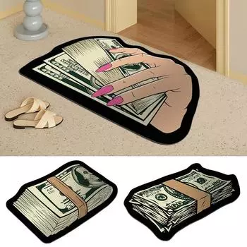 Creative Money Rug Bedroom Bedside Mat Thickened Dollar Floor Mats Living Room Area Rugs Carpet Bay Home Decor 40x60cm