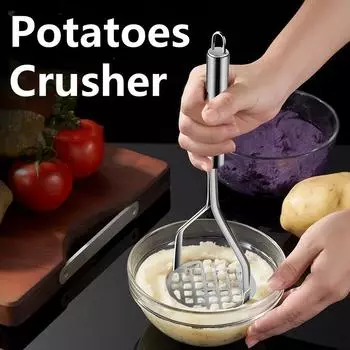 Creative Mud Press Masher Stainless Steel Potatoes Crusher Garlic Apparatus Fruit Tools Kitchen Gadget Smooth Mashed Pusher
