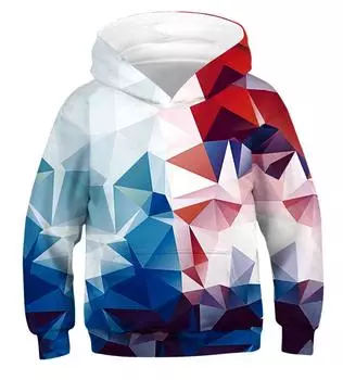Creative new 3D printed hoodie long-sleeved casual sweatshirt, jacket for men and women S