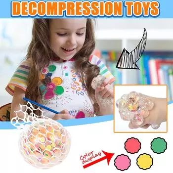 Creative New Exotic Fruit Slice Beads Grape Player Pinching Vent Stress Toys2ML