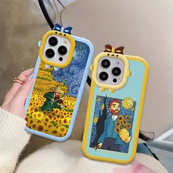 Креативный чехол для телефона с рисунком масляной живописи, линза монстра, мягкий защитный чехол для телефона Vivo Vivo S1