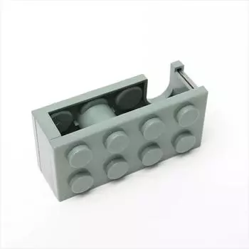 Creative Paper Tape Cutter Office Building Block Shaped Stationery Masking Tape Holder Dispenser Washi Tape Storage Office Tools зелёный