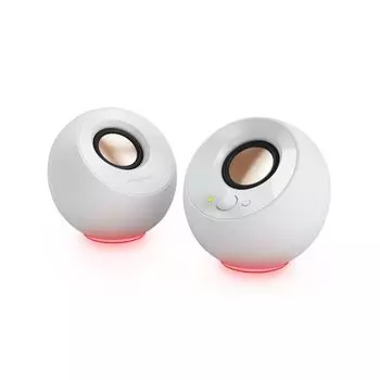 Creative Pebble SE White RGB Lighting USB-питание аналогового подключения динамик 3,5 мм SP-PBLSE-WH