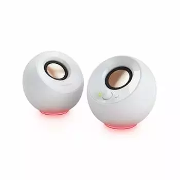 Creative Pebble SE White RGB Lighting USB Powered 3.5 мм Analog Connection Speaker SP-PBLSE-WH