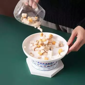 Creative Pet High Foot Bowl Cute Dog Food Feeding Basin Pet Supplies Cat Bowl Pet Snack Style 1