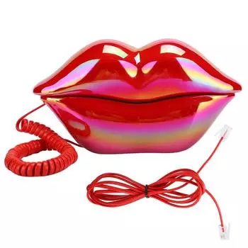 Creative Red Lips Стационарный телефон Настольный телефон в европейском стиле для домашнего офиса