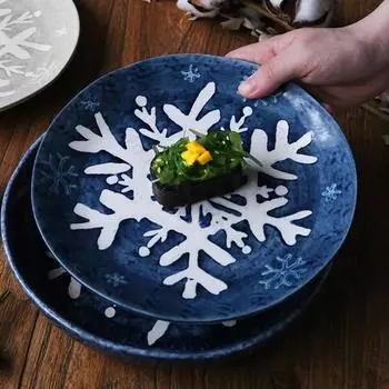 Creative Relief Ceramic Plates Light Luxury Restaurant Sushi Fruits Plate Delicious Home Dishes Dining Plate Exquisite Tableware