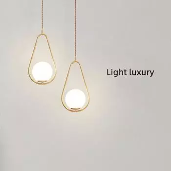 Creative Restaurant Chandelier, Modern Light Luxury Bar, Single Head, Minimalist Bedroom, Study Light, Bedside Chandelier 12W