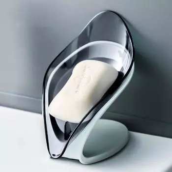 Creative Soap Box Drain Soap Rack Free Punch Suction Cup Cute Personality Home Bathroom Shelf Artifact