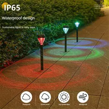 Creative Solar Lawn Lights Outdoors Courtyard Garden Villa Landscape Lighting Decoration Atmosphere Landscape Night Floor Lights