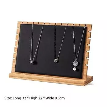 Creative Solid Wooden Necklace Frame Fashion Jewelry Display Frame Pendant Support Jewelry Display Props