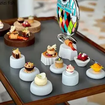 Creative Special-shaped Dessert Plate Restaurant Kitchen Tableware White Simple Beef Sushi Main Dish Plate Dinner Plates