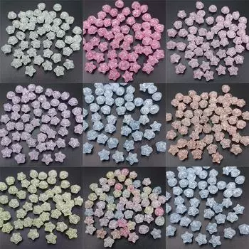 Creative Star Beads DIY Findings 20Pcs Crystal Beading Neclace Bracelet Loose Beads Beads for Crafted Jewelry Making Handcrafted розы красного