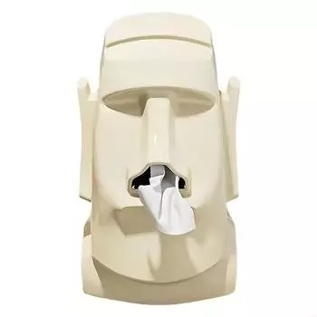 Creative Stone Figure Paper Towel Box Glasses & Headphone Holder Tissue Holder Tissue Container Home Office Desktop Decoration