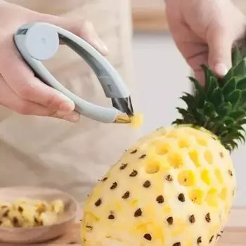 Creative Strawberry Steel Pineapple Eye Peeler Fruit Vegetable Practical Seed Remover Clip Kitchen Fruit Gadget Wholesale синий