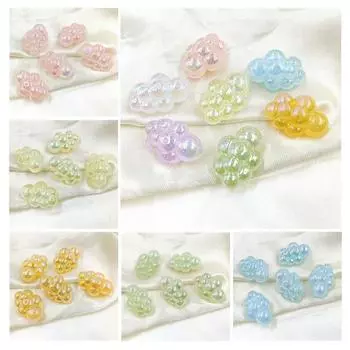 Creative UV Phantom 5pcs Hairpin Jewelry Material Bracelet Necklace Cloud Duo Beads DIY Handmade Accessories Fashion синий