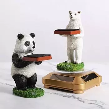 Creative Watch Jewelry Tray Polar Bear Display Stand Decoration Ring Jewelry Storage Display Stand Panda Shape C