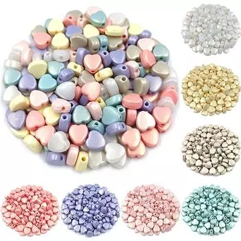 Творческие оптовые продажи макарон матовые сердечки бусины 50 шт 7.5*8.5 мм кулон ожерелье браслет DIY для изготовления ювелирных изделий хаки