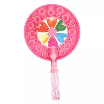 Творческая детская игрушка «Ветряная мельница» с вращающимися инструментами розовый