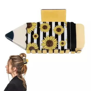 Creative Women s Shark Clip Cartoon Cute Pencil Shaped Ponytail Clip Home Travel Festival Party Lazy Style Hair Accessories