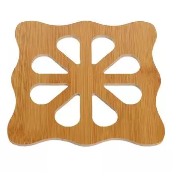 Creative Wooden Insulated Coaster Thicken Hollow Cup Mat Non-slip Multifuntional Table Mat Home Decoration