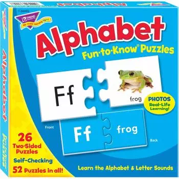 Creativity Inspired Trend English Vocabulary Puzzle Alphabet Trend Alphabet Fun to Know Puzzles T-36002