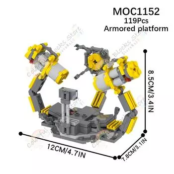 Creativity Series Suit-up Gantry MOC Building Blocks DIY Movie Action Figrue Demount Mecha Facility Model Assembly Toys For Kids