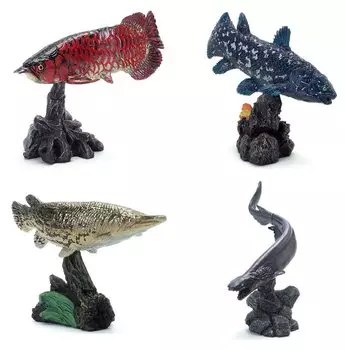 Creature Encyclopedia Mini Collection Ancient Fish 4 Types Set Gacha Capsule Toy Bandai