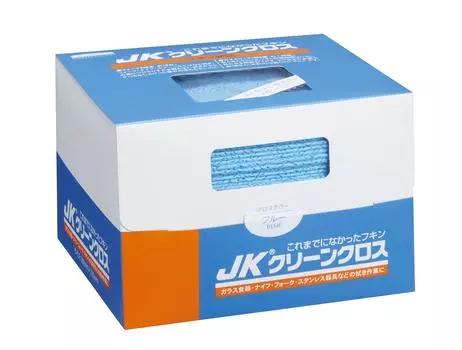 Crecia JK Clean Cloth for commercial use removing dullness from glasses and cleaning oil in the 50 x 12 boxes 65100 [Case sales] (for kitchen) синий